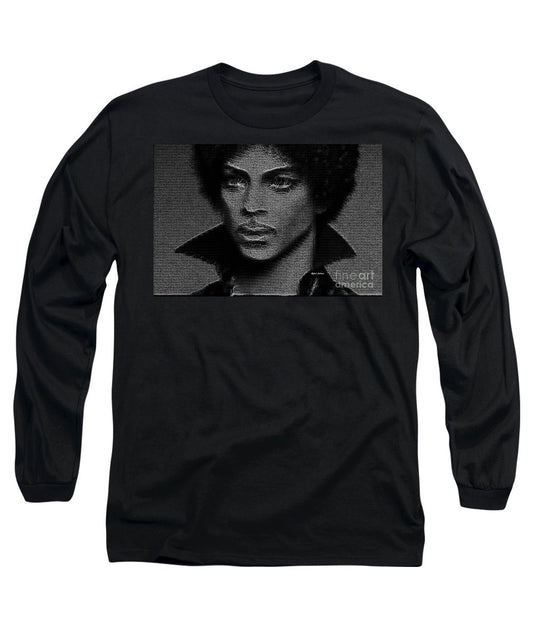 Long Sleeve T-Shirt - Prince - Tribute In Black And White