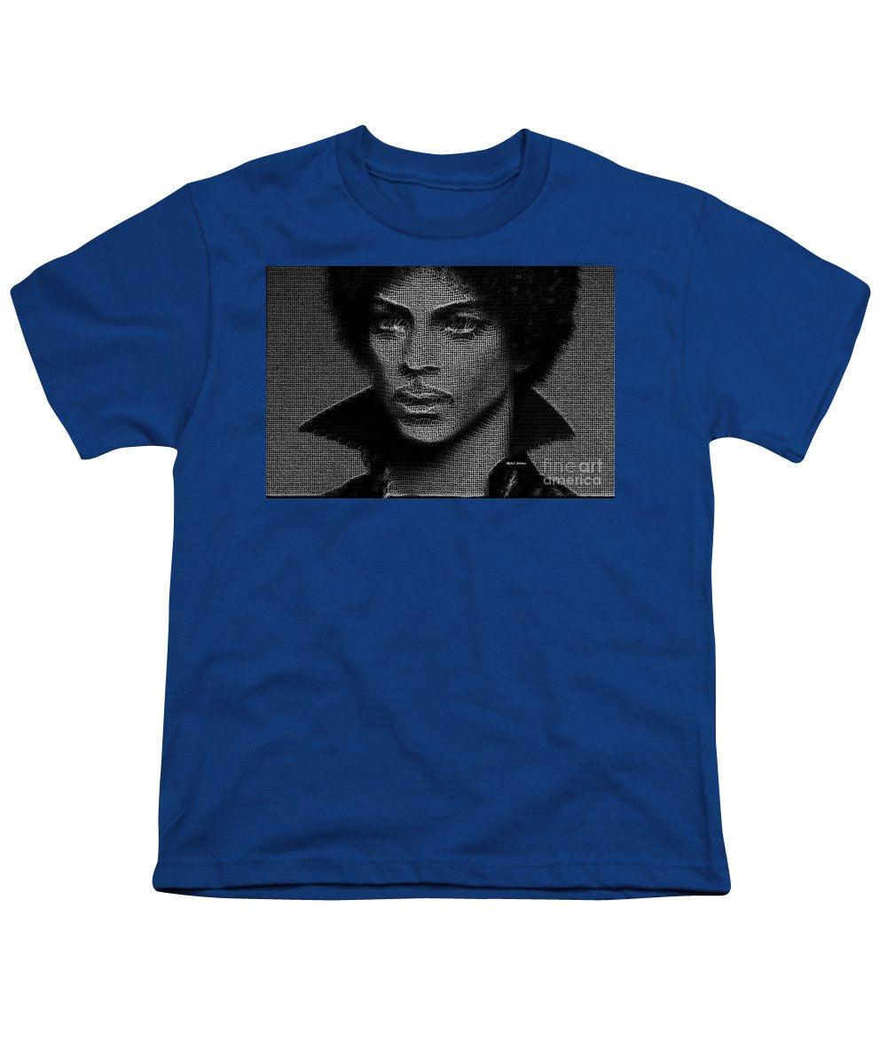 Youth T-Shirt - Prince - Tribute In Black And White