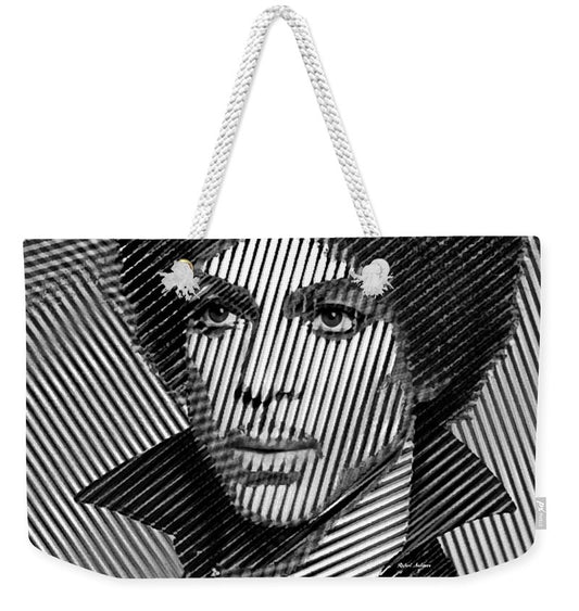 Weekender Tote Bag - Prince - Tribute In Black And White Sketch