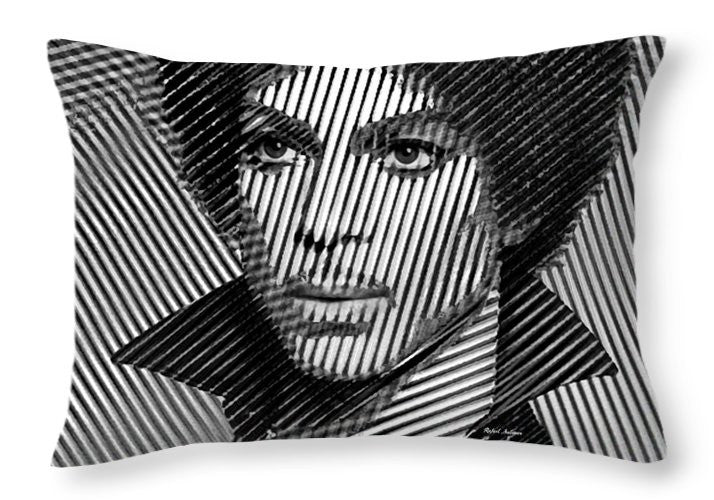 Throw Pillow - Prince - Tribute In Black And White Sketch
