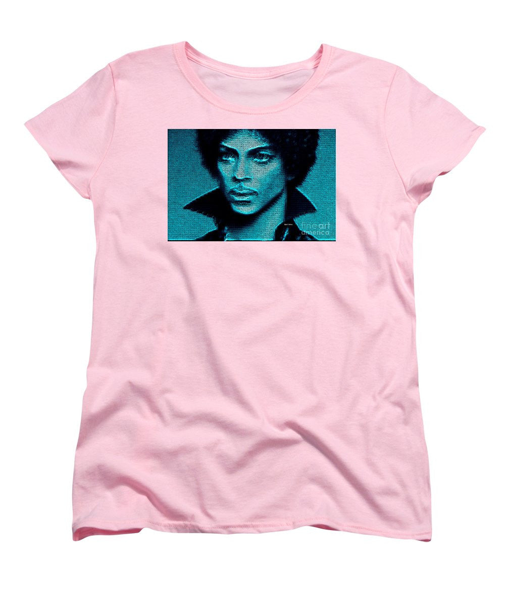 Women's T-Shirt (Standard Cut) - Prince - Tribute In Blue