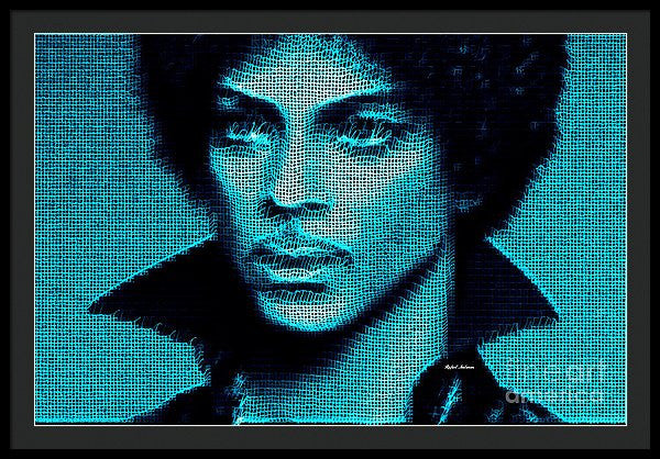 Framed Print - Prince - Tribute In Blue