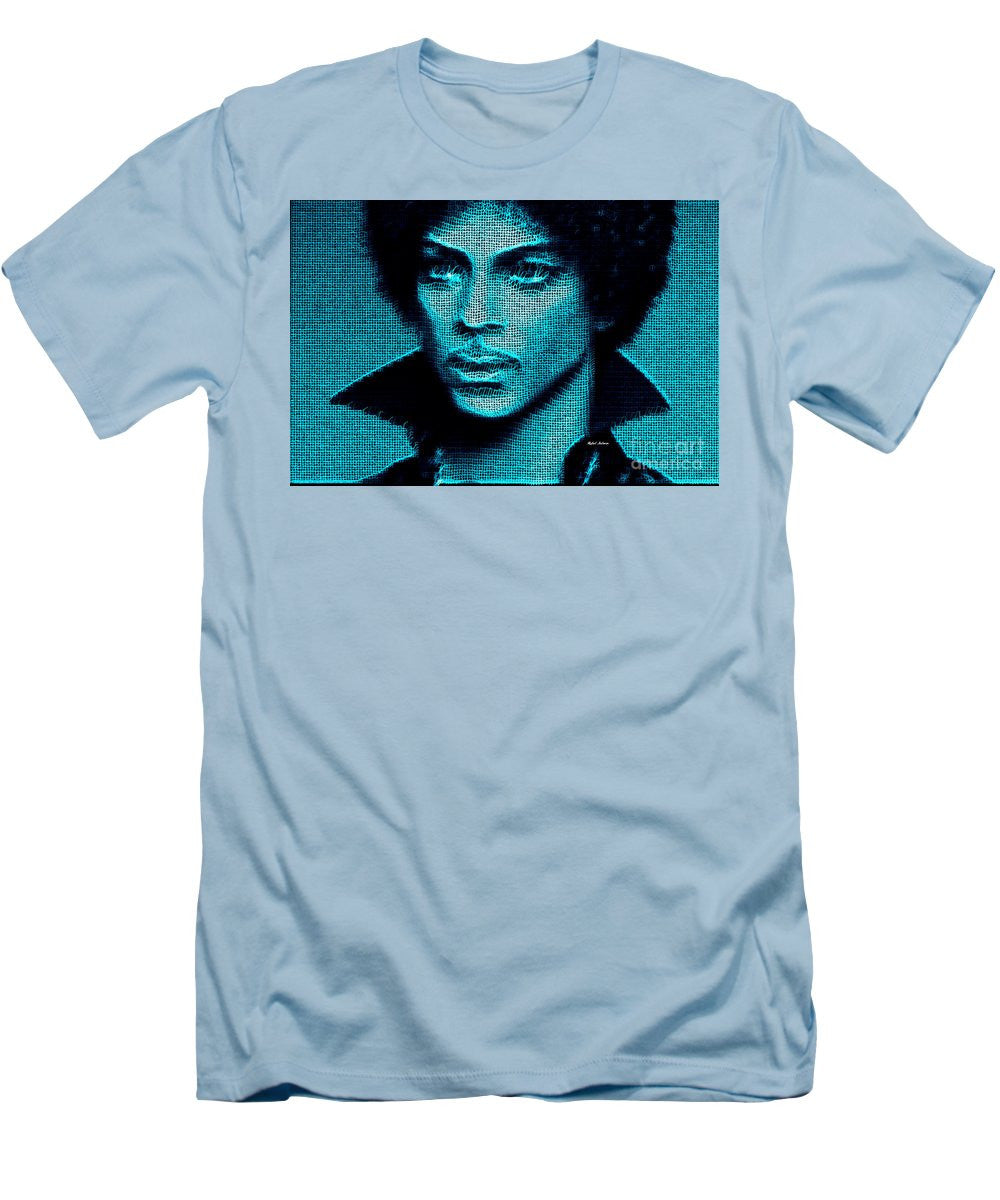 T-shirt pour homme (coupe ajustée) - Prince - Tribute In Blue