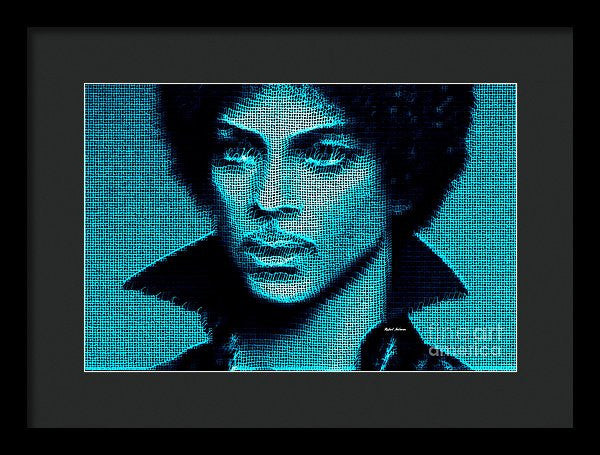 Framed Print - Prince - Tribute In Blue