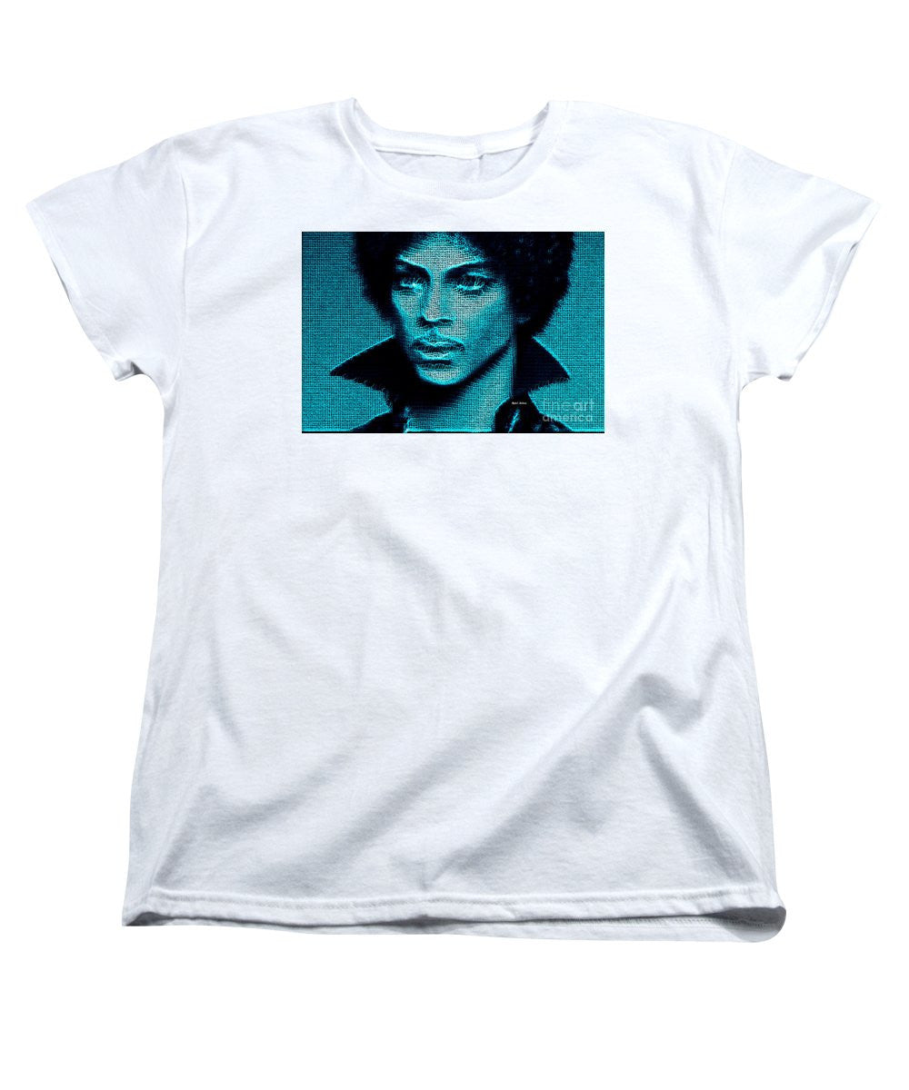 Women's T-Shirt (Standard Cut) - Prince - Tribute In Blue