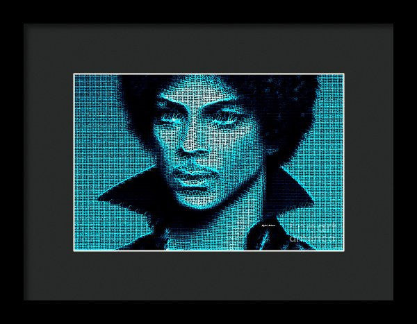 Framed Print - Prince - Tribute In Blue