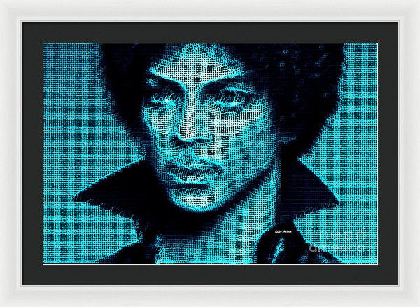 Framed Print - Prince - Tribute In Blue