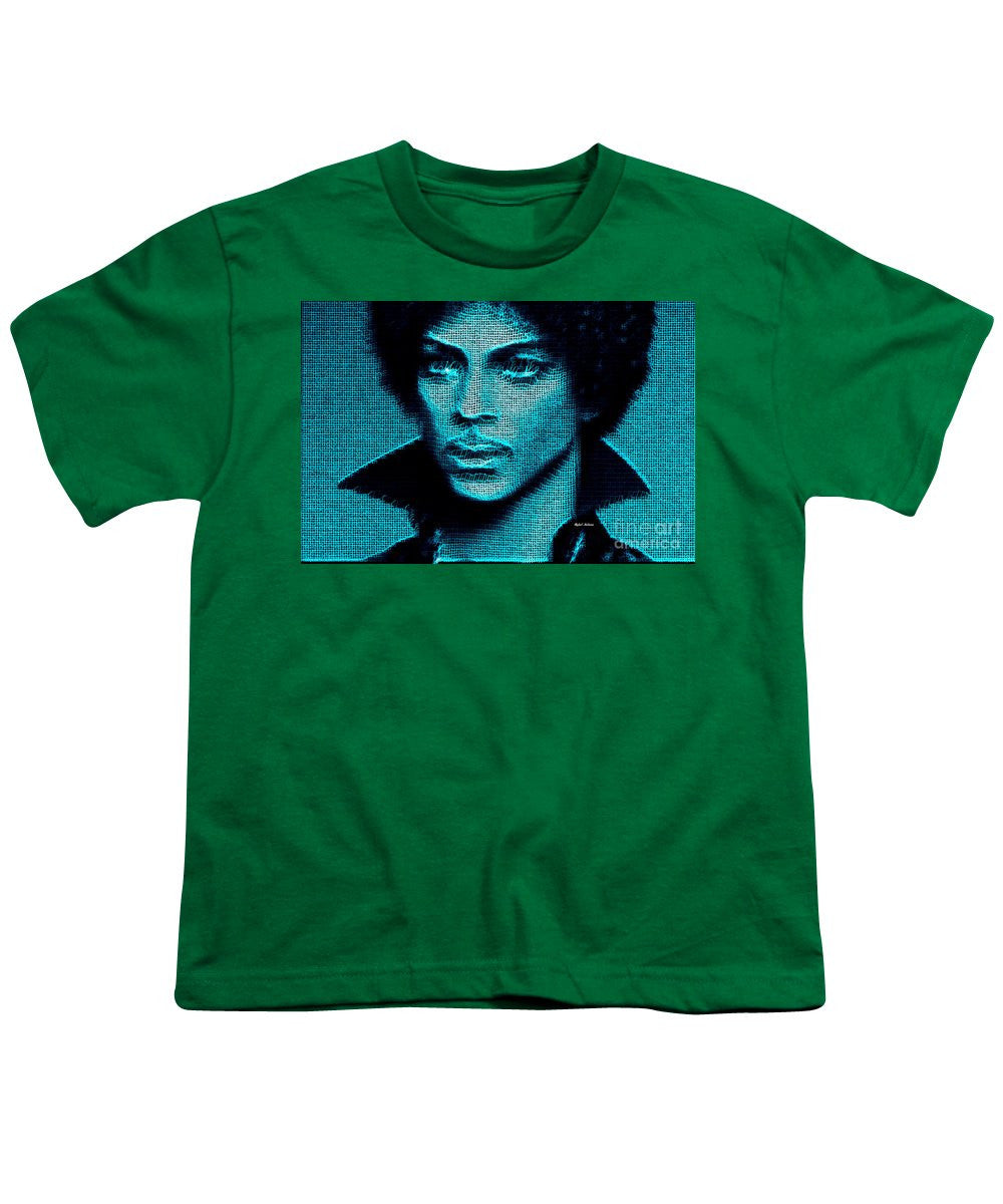 Youth T-Shirt - Prince - Tribute In Blue