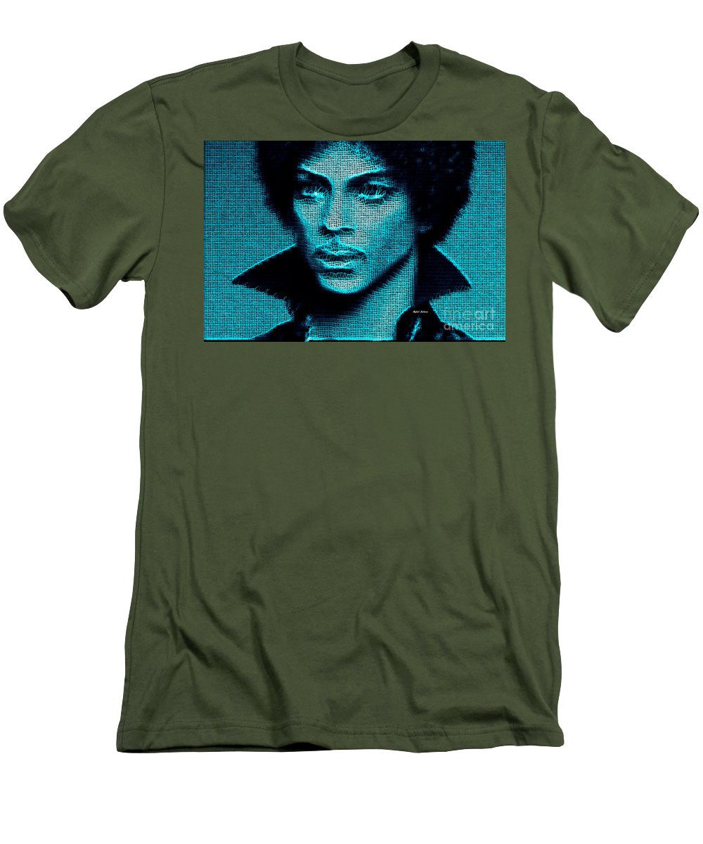 T-shirt pour homme (coupe ajustée) - Prince - Tribute In Blue