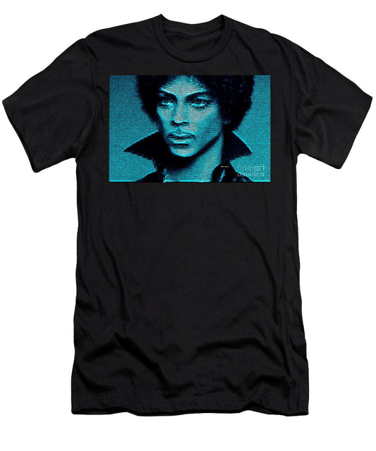 T-shirt pour homme (coupe ajustée) - Prince - Tribute In Blue