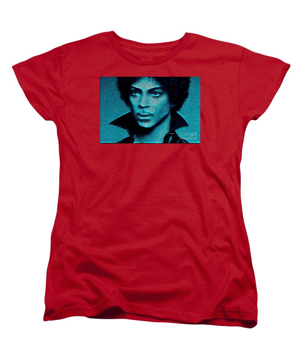 Women's T-Shirt (Standard Cut) - Prince - Tribute In Blue