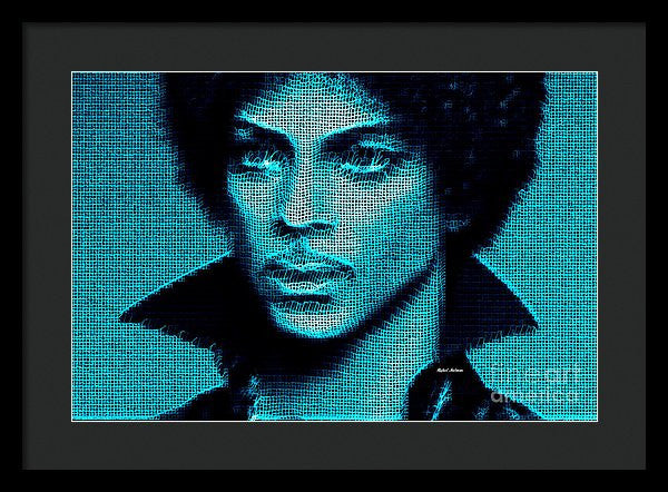 Framed Print - Prince - Tribute In Blue