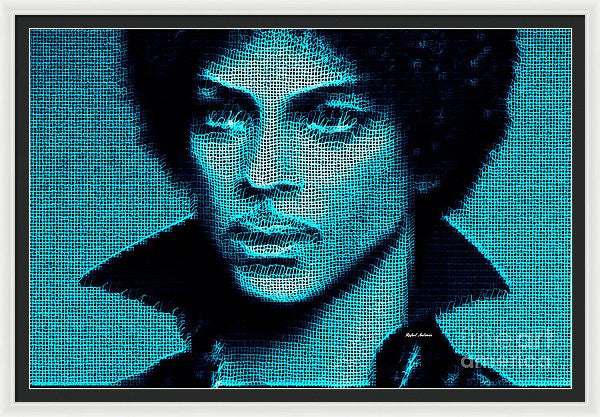 Framed Print - Prince - Tribute In Blue