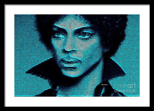 Framed Print - Prince - Tribute In Blue