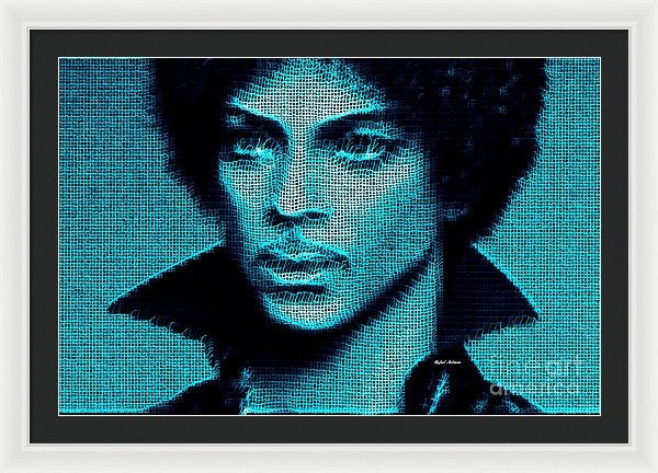 Framed Print - Prince - Tribute In Blue