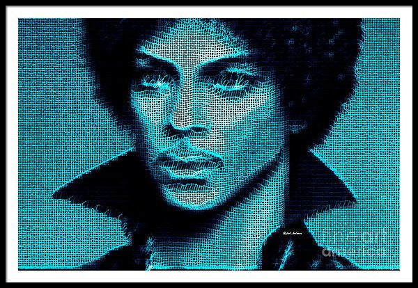 Framed Print - Prince - Tribute In Blue