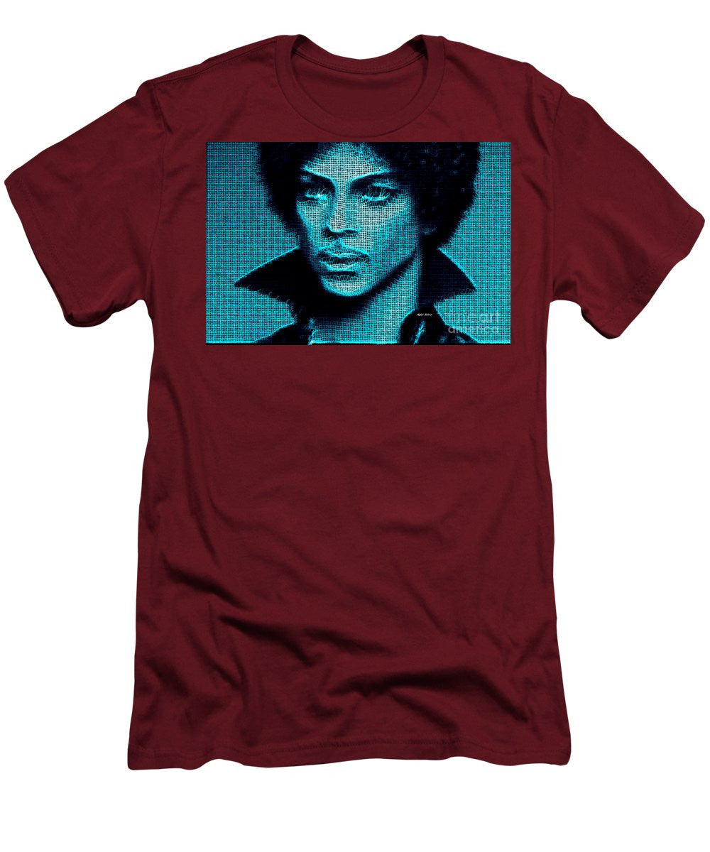 T-shirt pour homme (coupe ajustée) - Prince - Tribute In Blue