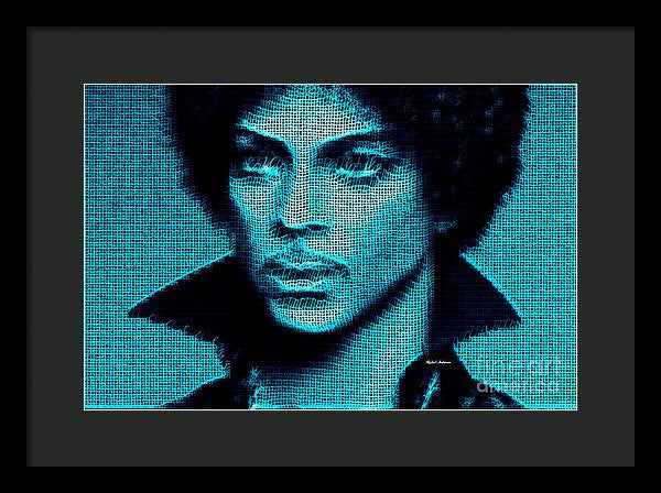 Framed Print - Prince - Tribute In Blue