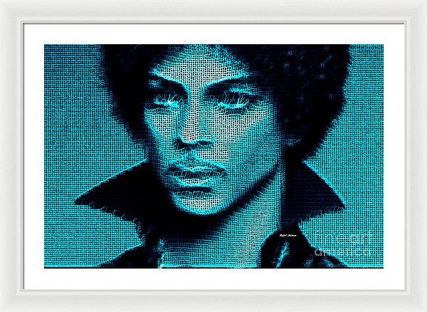 Framed Print - Prince - Tribute In Blue