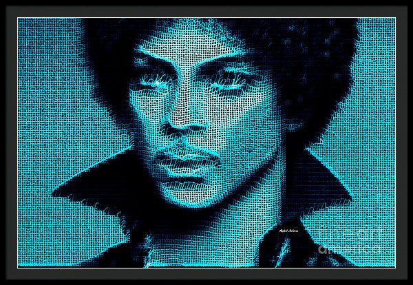 Framed Print - Prince - Tribute In Blue