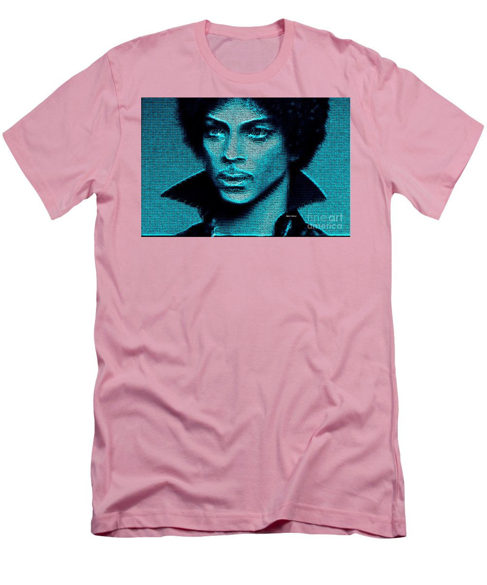 T-shirt pour homme (coupe ajustée) - Prince - Tribute In Blue