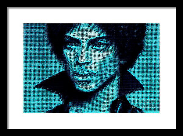 Framed Print - Prince - Tribute In Blue