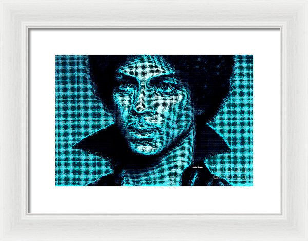 Framed Print - Prince - Tribute In Blue