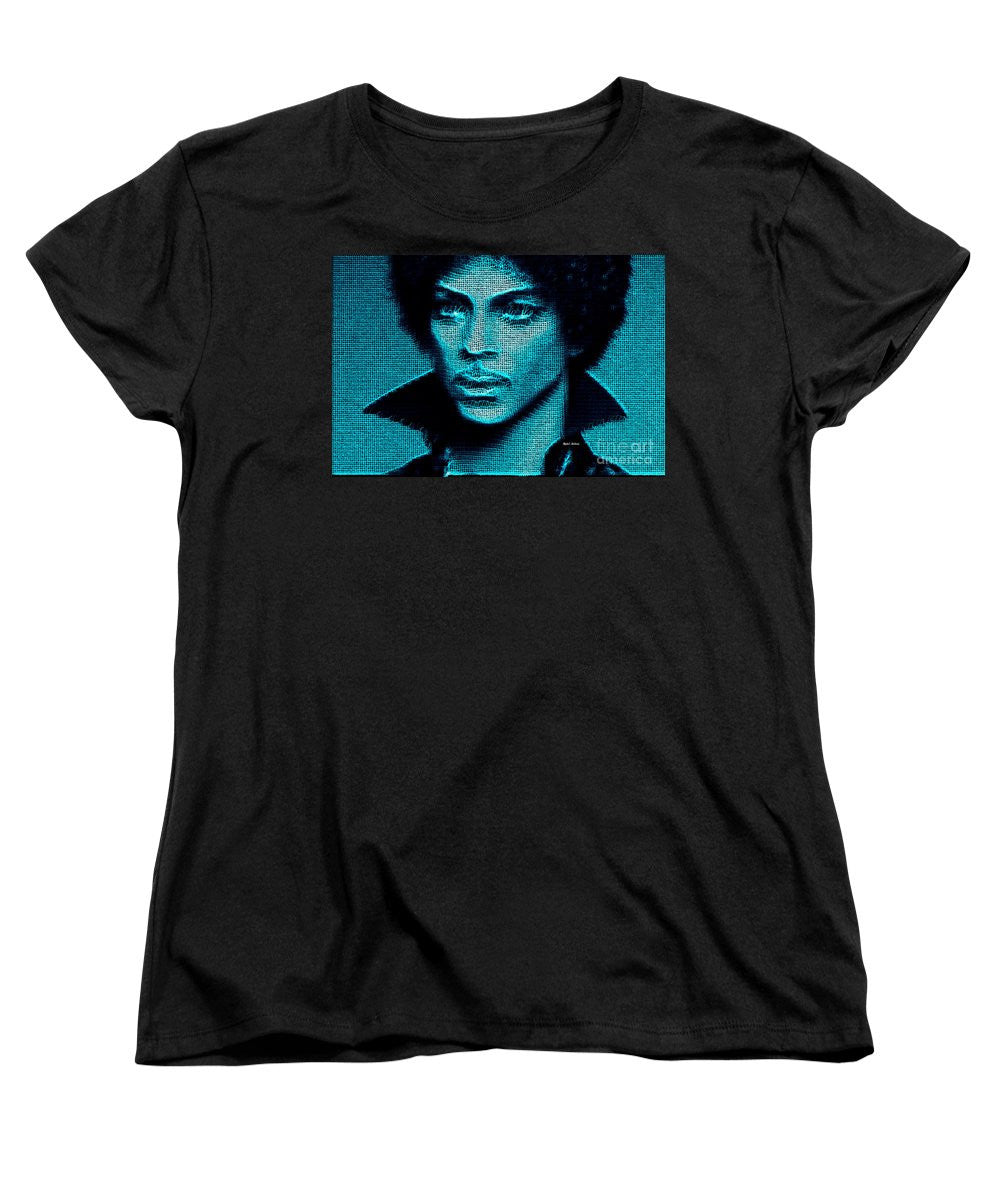 Women's T-Shirt (Standard Cut) - Prince - Tribute In Blue