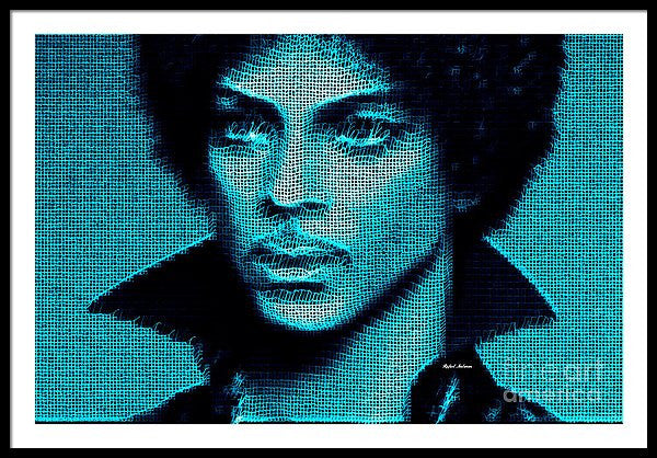 Framed Print - Prince - Tribute In Blue