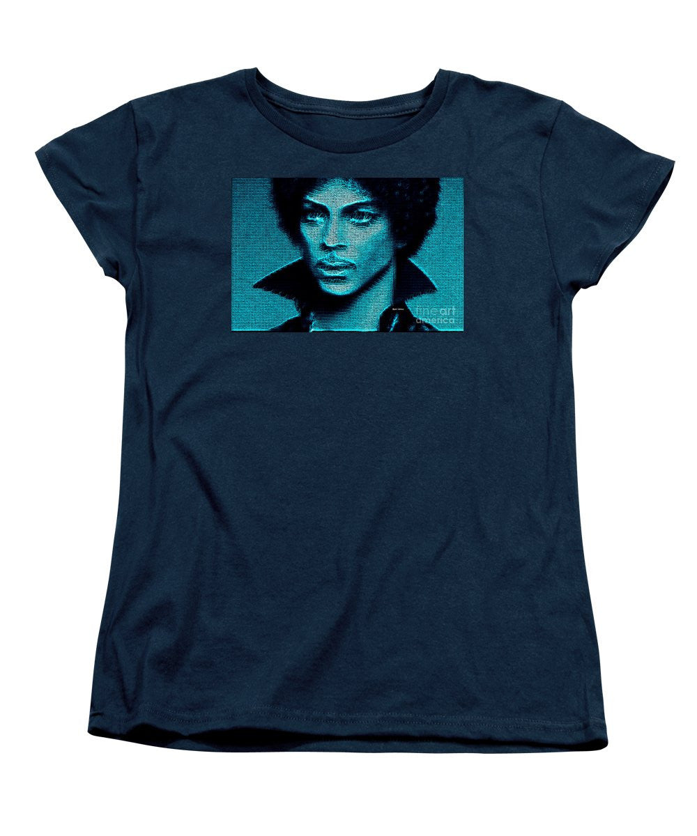 Women's T-Shirt (Standard Cut) - Prince - Tribute In Blue