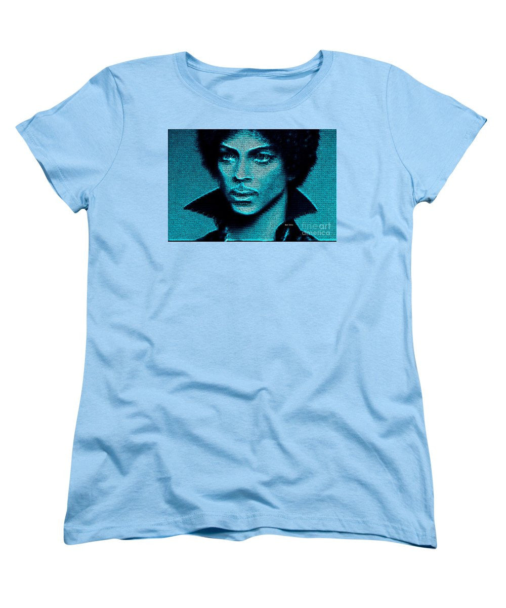 Women's T-Shirt (Standard Cut) - Prince - Tribute In Blue