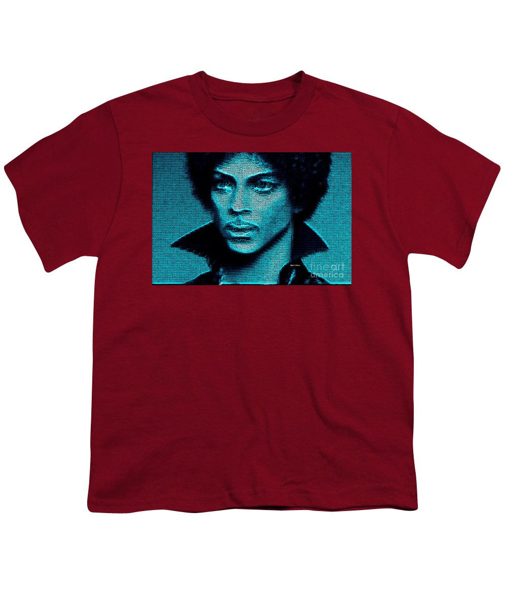 Youth T-Shirt - Prince - Tribute In Blue