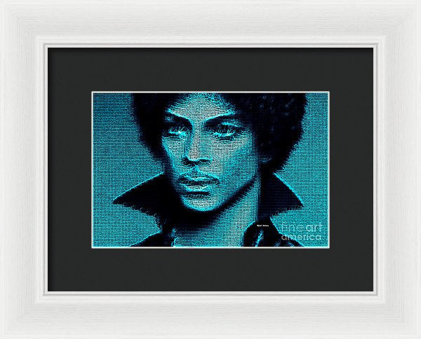 Framed Print - Prince - Tribute In Blue