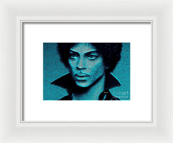 Framed Print - Prince - Tribute In Blue