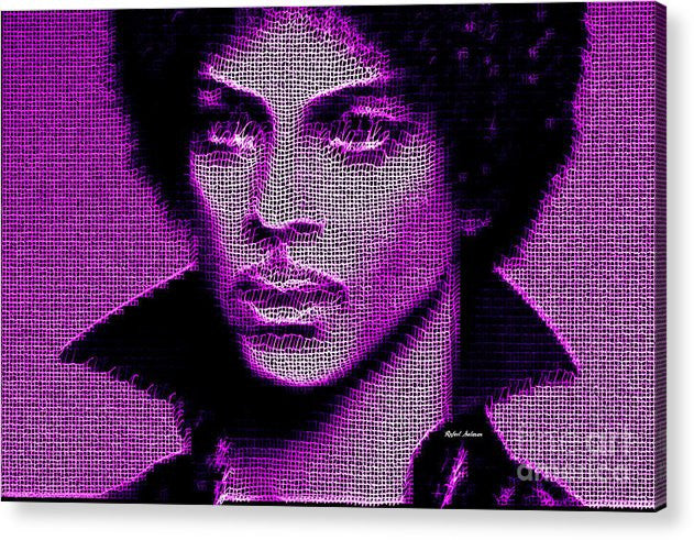 Impression acrylique - Prince - Hommage en violet