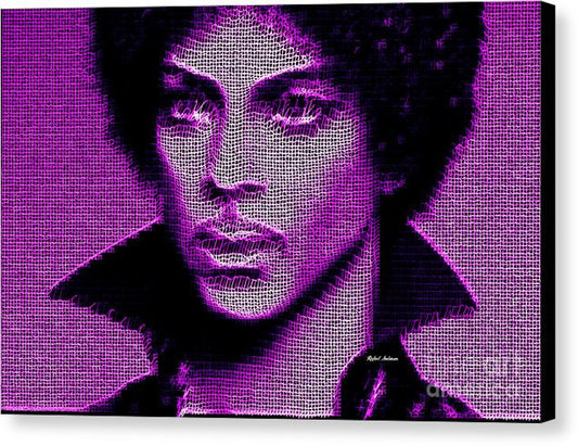 Impression sur toile - Prince - Hommage en violet