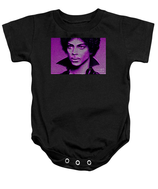 Grenouillère pour bébé - Prince - Hommage en violet