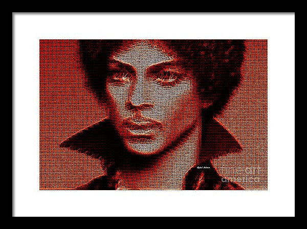 Framed Print - Prince - Tribute In Red