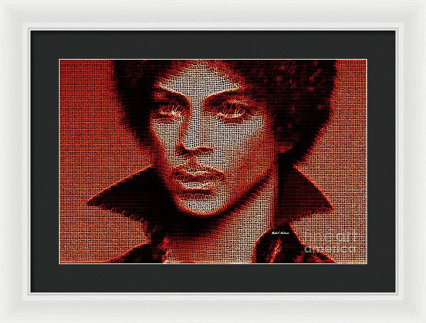 Framed Print - Prince - Tribute In Red