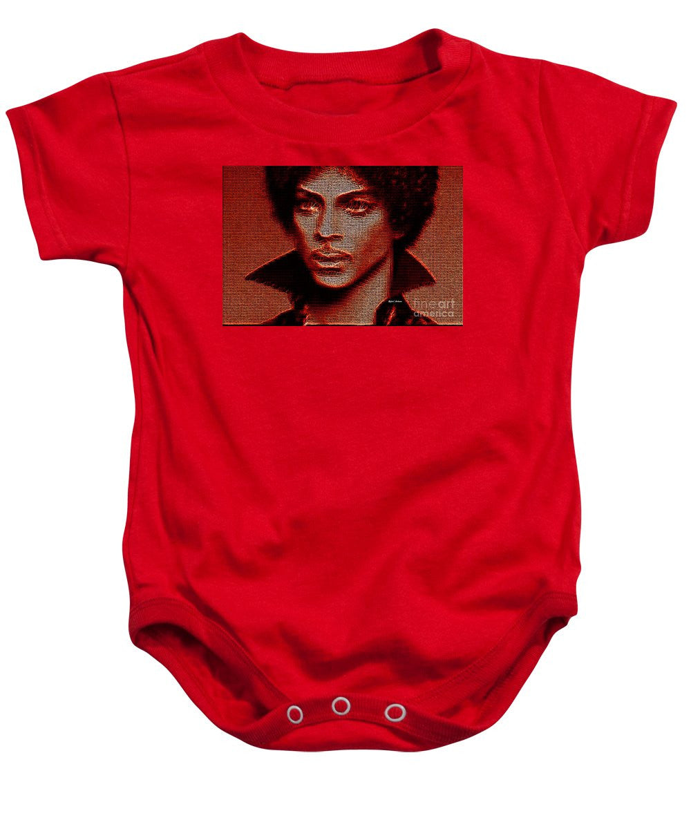 Grenouillère pour bébé - Prince - Hommage en rouge