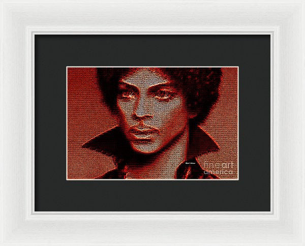 Framed Print - Prince - Tribute In Red