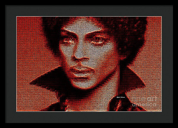 Framed Print - Prince - Tribute In Red