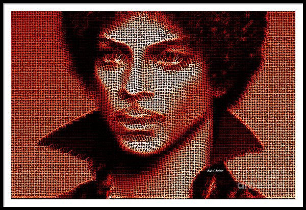 Framed Print - Prince - Tribute In Red