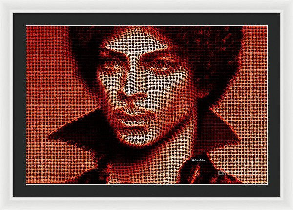 Framed Print - Prince - Tribute In Red