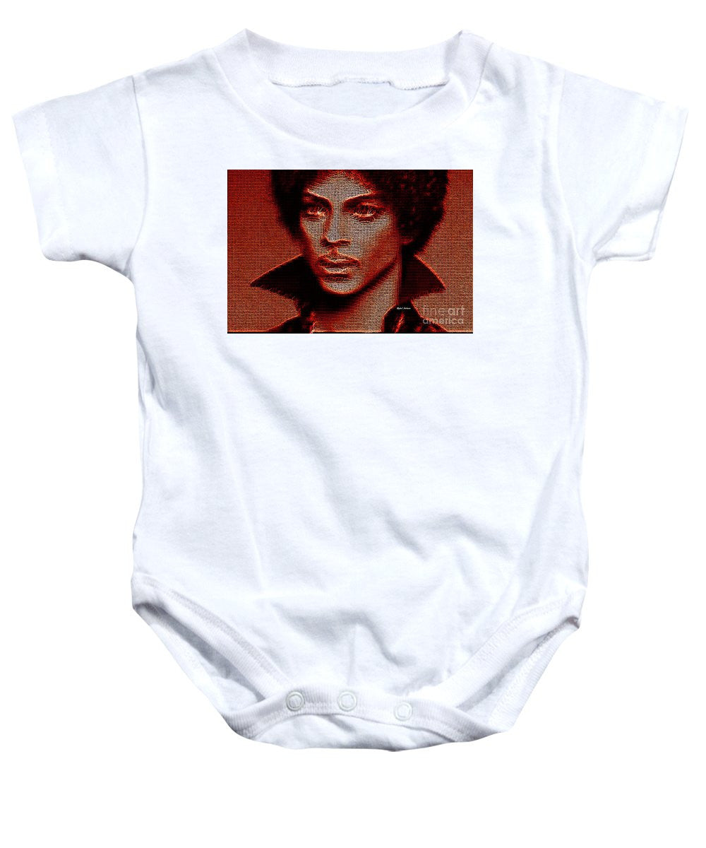 Grenouillère pour bébé - Prince - Hommage en rouge