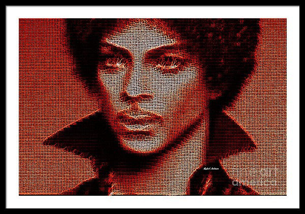 Framed Print - Prince - Tribute In Red