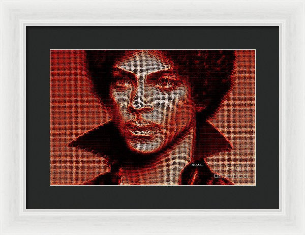 Framed Print - Prince - Tribute In Red