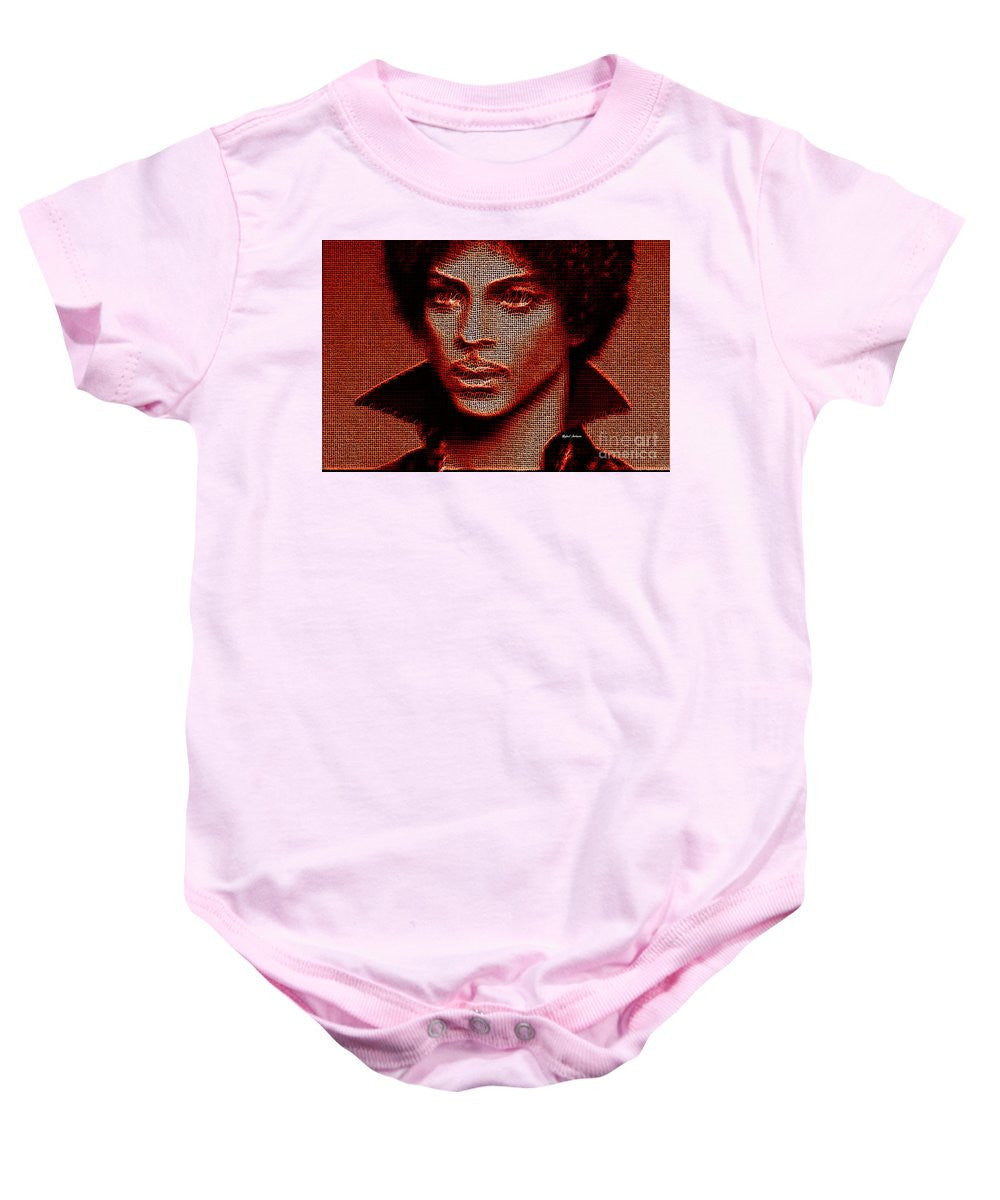 Grenouillère pour bébé - Prince - Hommage en rouge