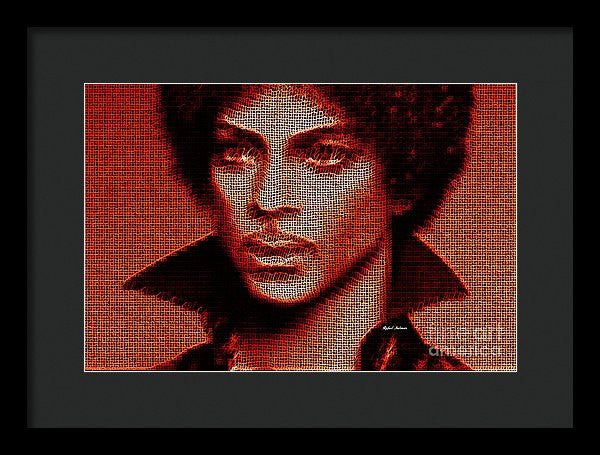 Framed Print - Prince - Tribute In Red