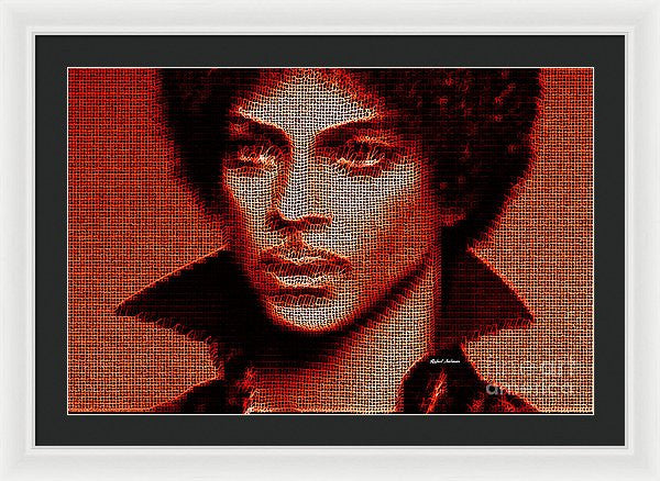 Framed Print - Prince - Tribute In Red